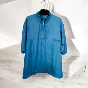 Ashworth Blue Half-Zip Men's Golf Windbreaker Jacket